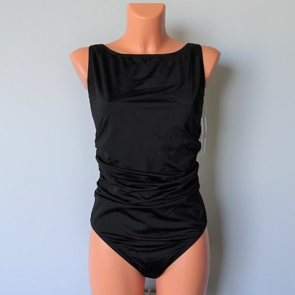 Instant Figure Other - Instant Figure NWT One Piece High Neck Swimsuit 16